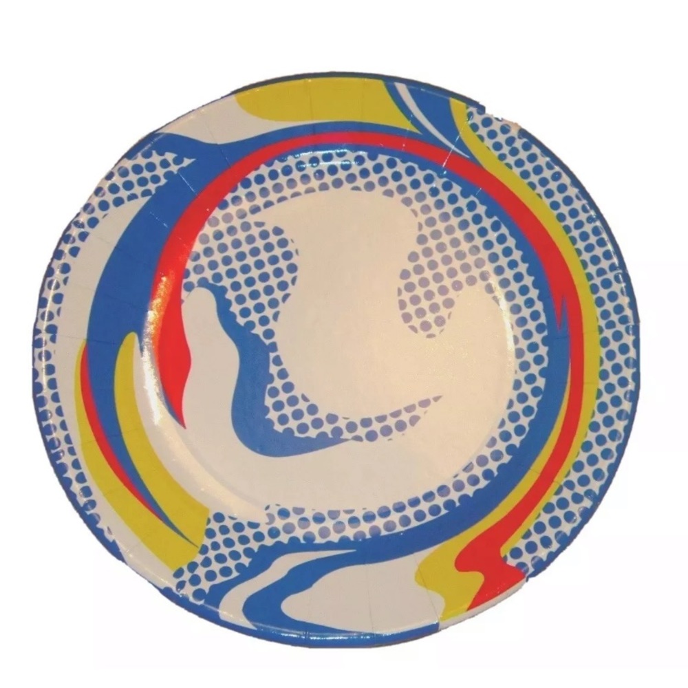 Roy Lichtenstein Paper Plate POP Art